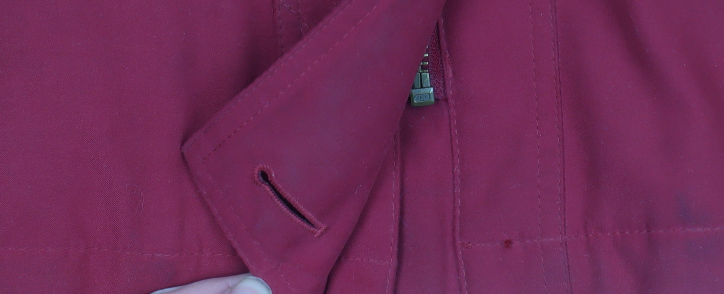 Womens UK Size S Dannimac Red Rain Coat