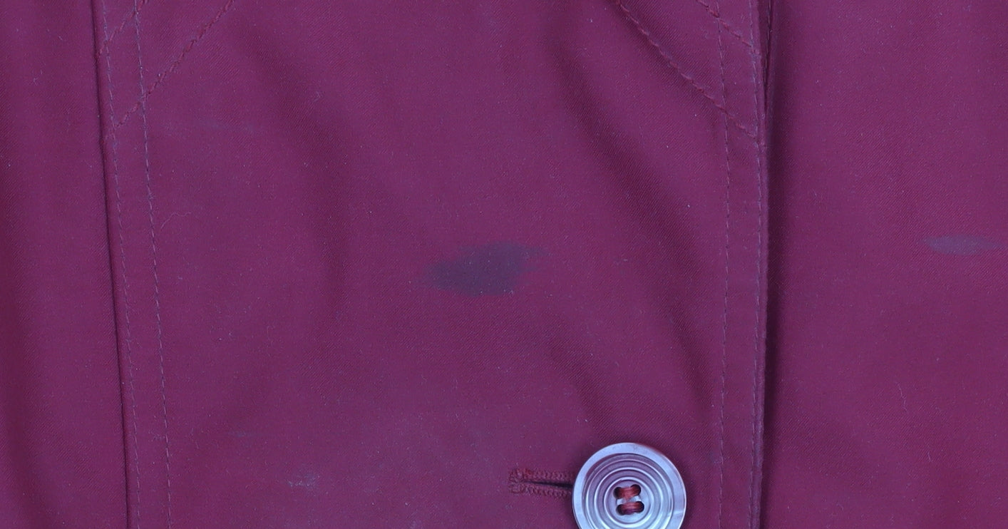Womens UK Size S Dannimac Red Rain Coat