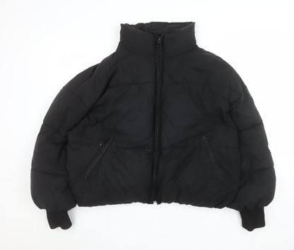Womens UK Size 12 Zara Black Puffer Jacket