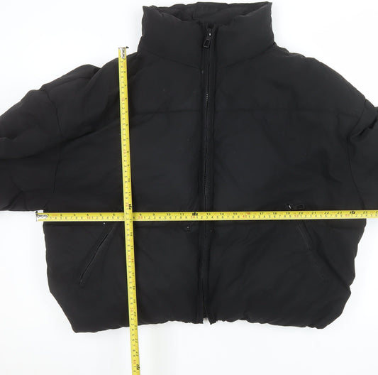 Womens UK Size 12 Zara Black Puffer Jacket
