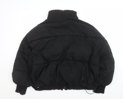 Womens UK Size 12 Zara Black Puffer Jacket