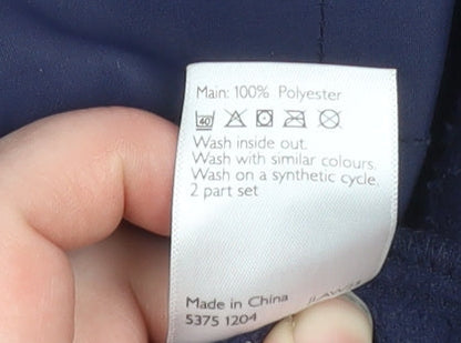 John Lewis Boys Blue Waterproof Hooded Parka Coat 9-10 Years