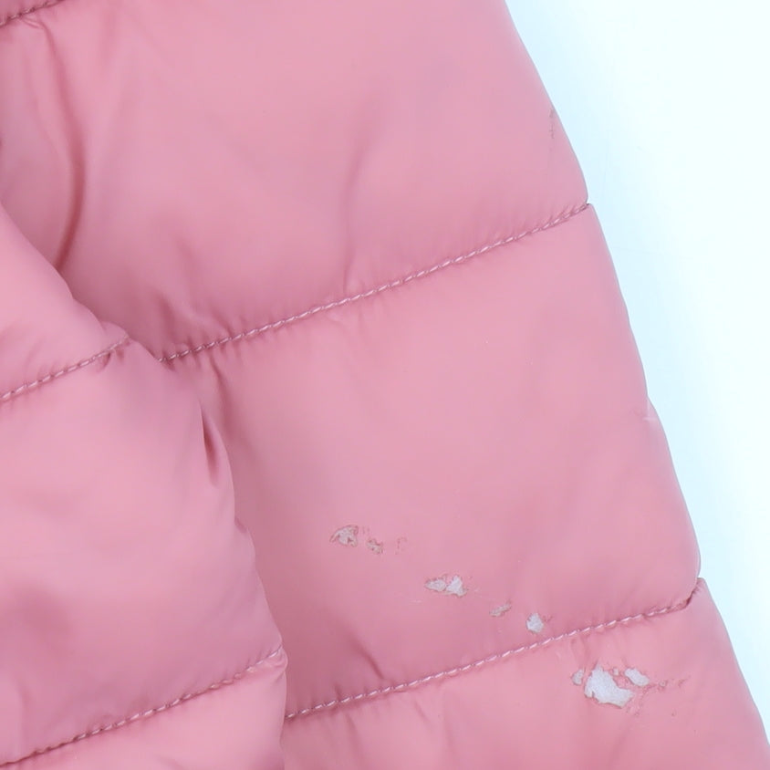Girls UK Size 8-9 Years Marks and Spencer Pink Puffer Jacket