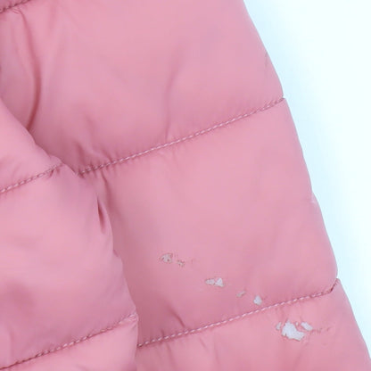 Girls UK Size 8-9 Years Marks and Spencer Pink Puffer Jacket