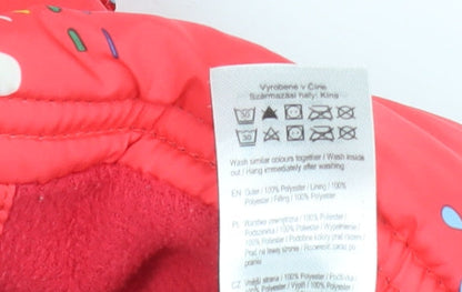 Girls UK Size 18-24 Months Peppa Pig Red Puffer Jacket