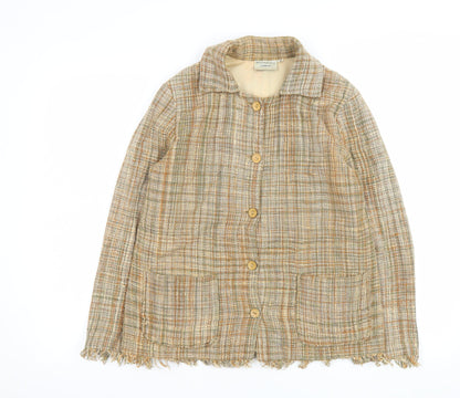 Womens UK Size 12 Alternatives by Traidcraft Beige Basic Jacket