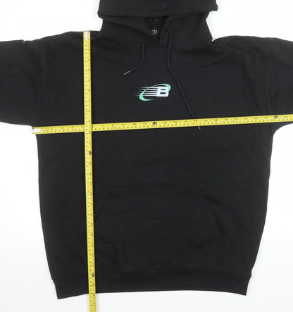 Mens UK Size S boohooMAN Black Pullover Hoodie