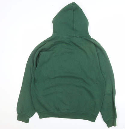 Mens UK Size M Impossible Conversations Green Pullover Hoodie
