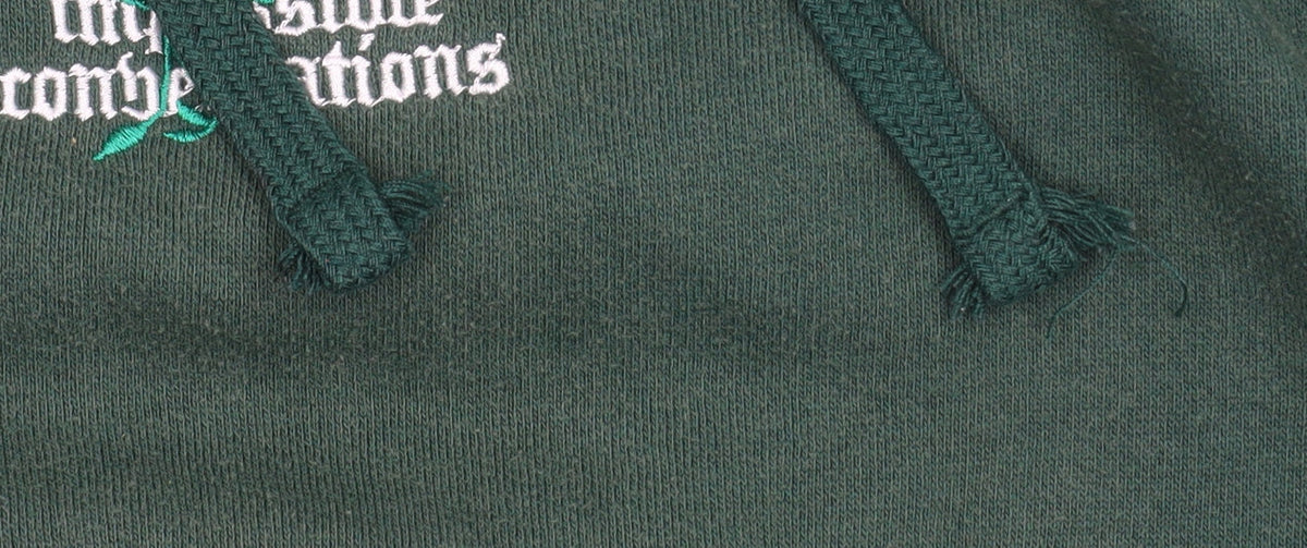 Mens UK Size M Impossible Conversations Green Pullover Hoodie