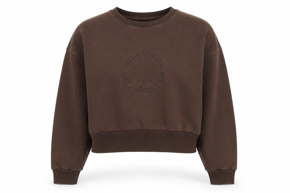 Womens UK Size 14 Fórena Brown Pullover Sweatshirt