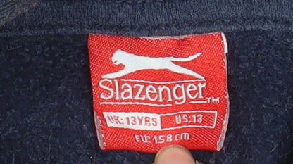 Boys UK Size 13 Years Slazenger Blue Pullover Hoodie