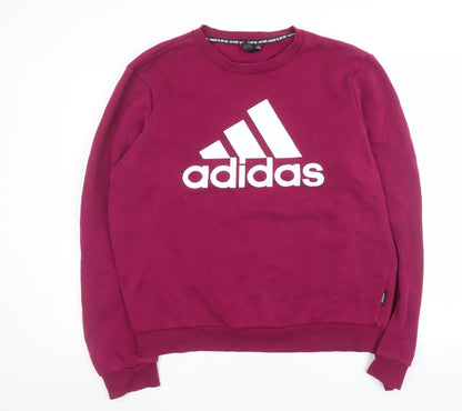 Mens UK Size L adidas Purple Pullover Sweatshirt