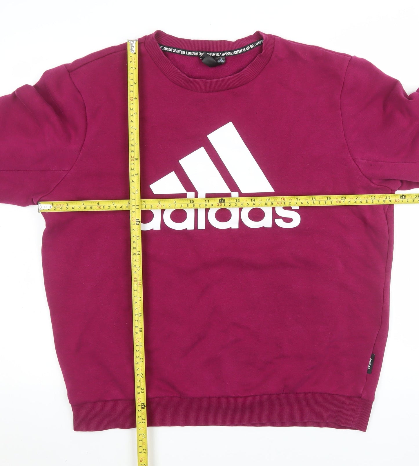 Mens UK Size L adidas Purple Pullover Sweatshirt