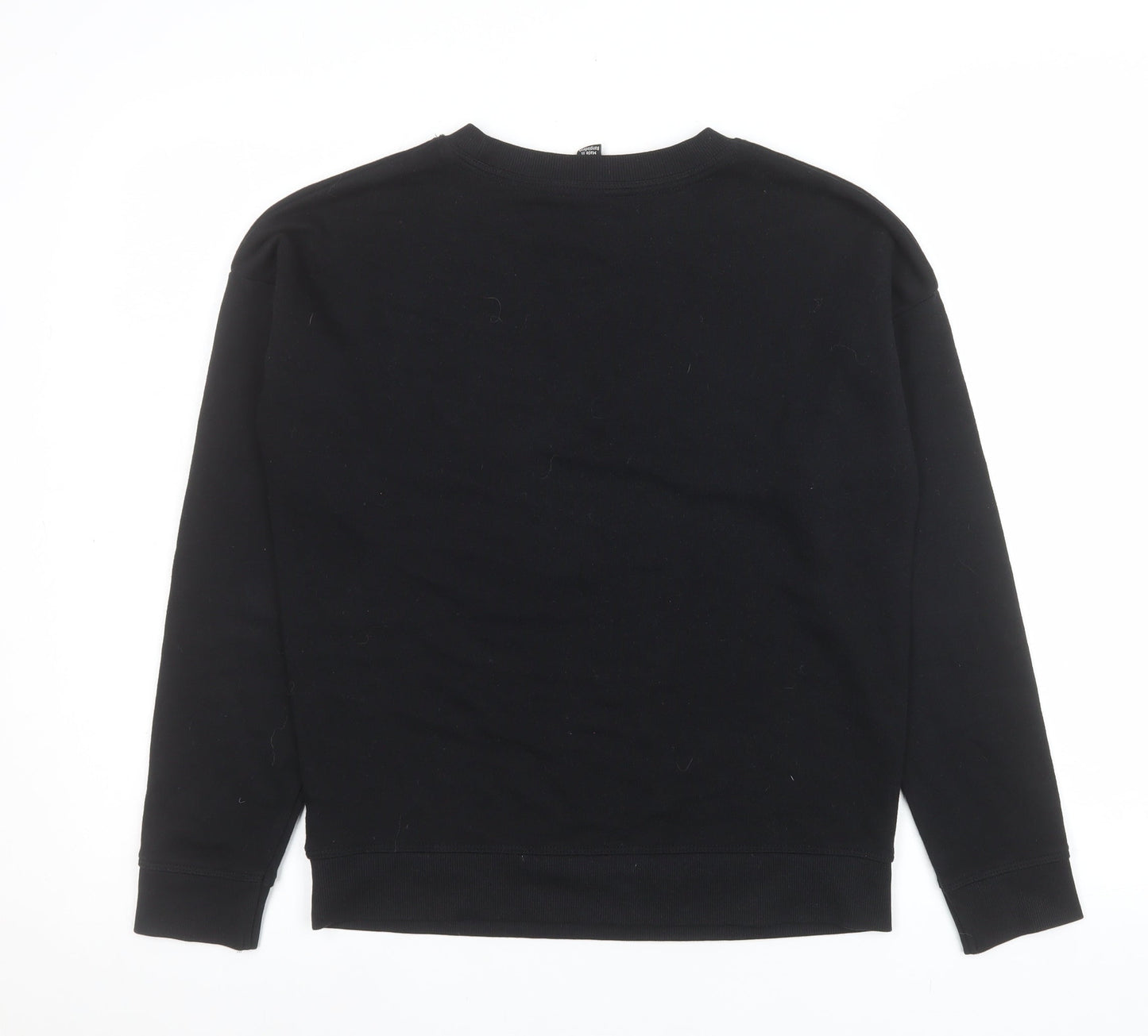 Womens UK Size 6 New Look Black Pullover Sweatshirt
