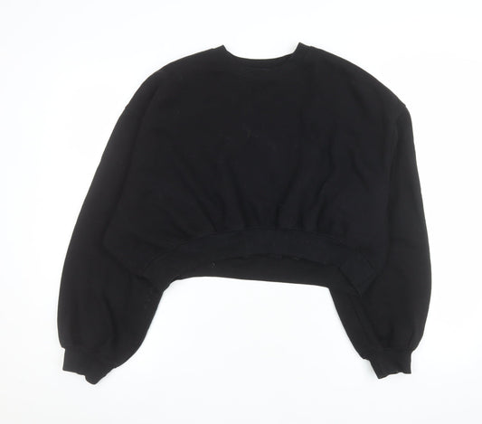 Womens UK Size L Zara Black Pullover Sweatshirt