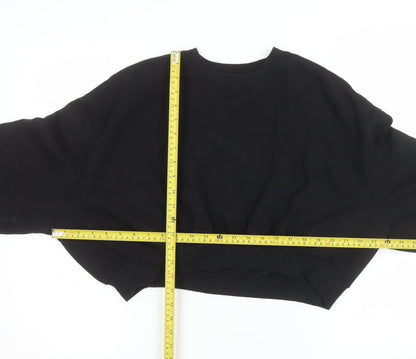Womens UK Size L Zara Black Pullover Sweatshirt