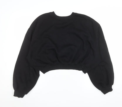 Womens UK Size L Zara Black Pullover Sweatshirt