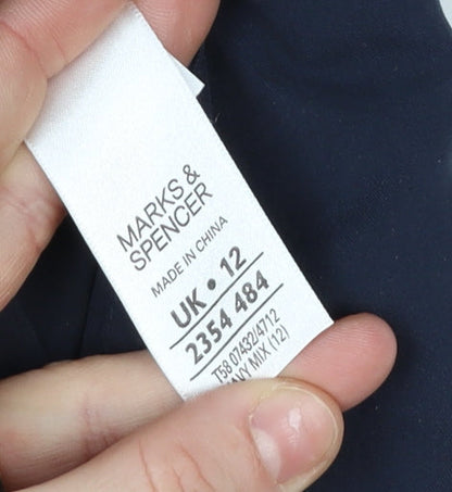 Womens UK Size 12 Marks and Spencer Blue Basic Jacket