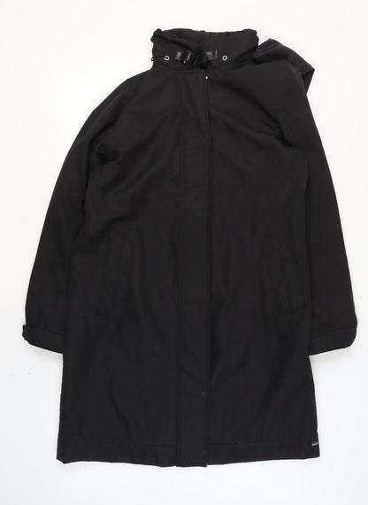 Womens UK Size 12 ReSET Black Rain Coat