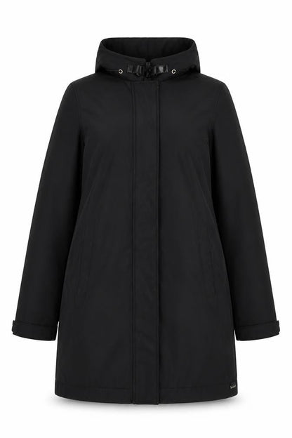 Womens UK Size 12 ReSET Black Rain Coat