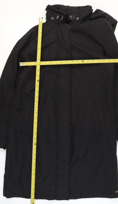 Womens UK Size 12 ReSET Black Rain Coat