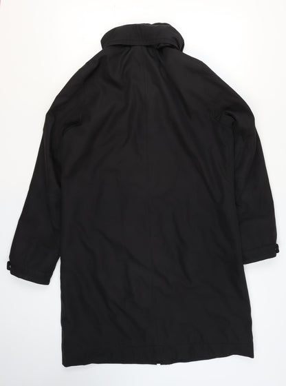 Womens UK Size 12 ReSET Black Rain Coat
