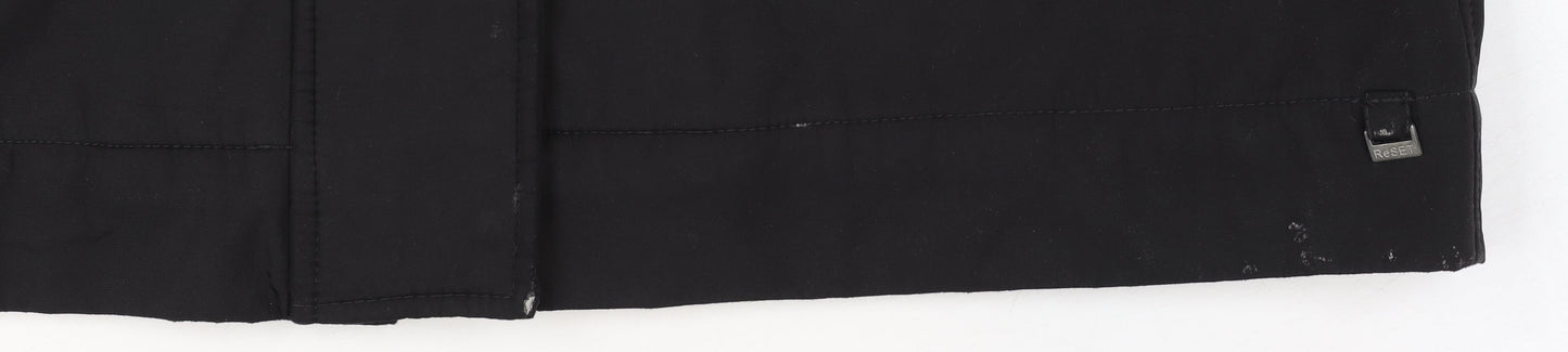 Womens UK Size 12 ReSET Black Rain Coat