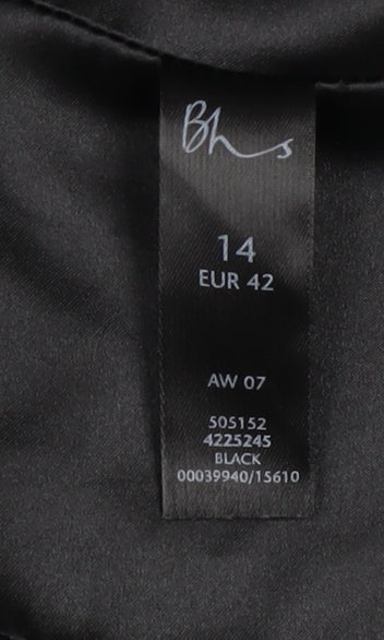 Womens UK Size 14 BHS Regular Black Suit Jacket