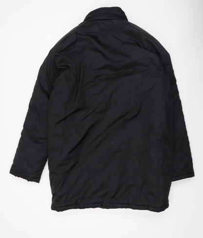 Adidas Mens Black Insulated Puffer Jacket Size M Football Style