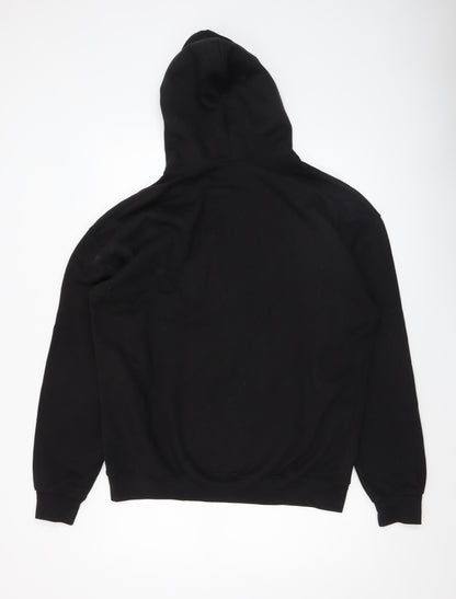 Mens UK Size M Stylewise Black Pullover Hoodie