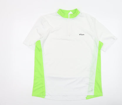 Mens UK Size L b'Twin White Cycling T-Shirt