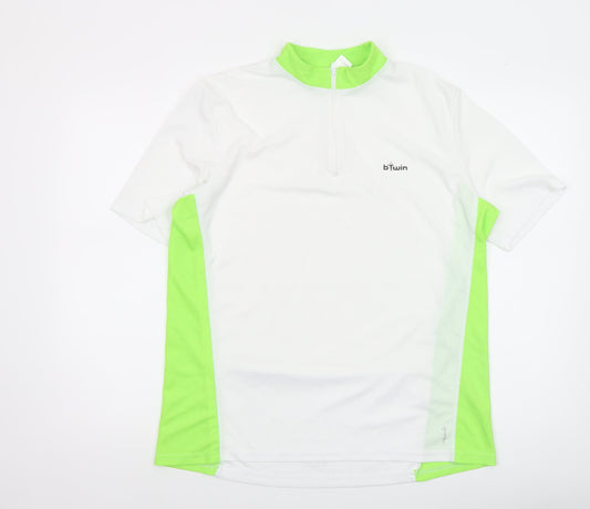 Mens UK Size L b'Twin White Cycling T-Shirt