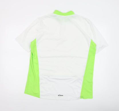 Mens UK Size L b'Twin White Cycling T-Shirt