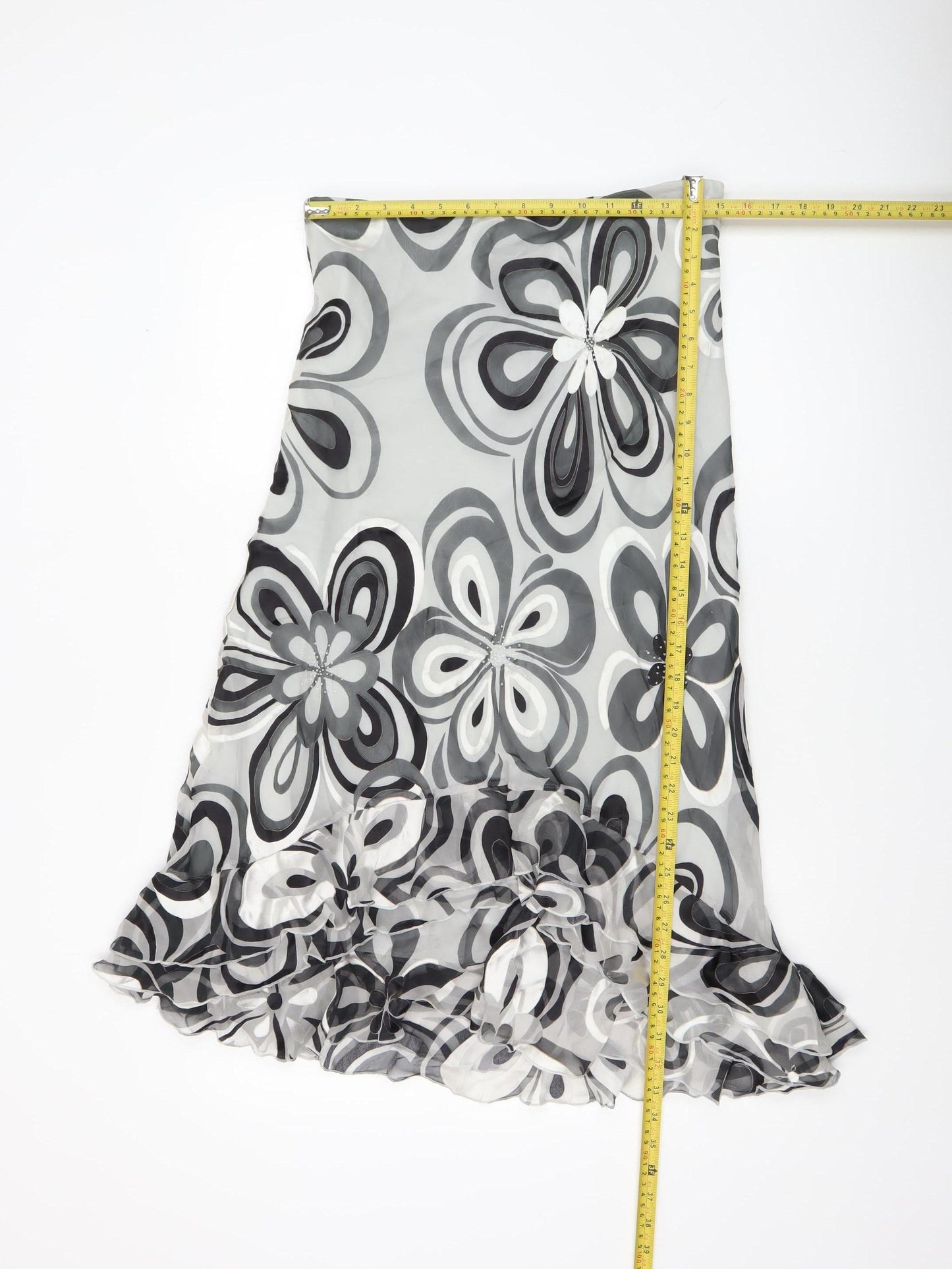Womens UK Size 14 Arruba Flare Chiffon Skirt