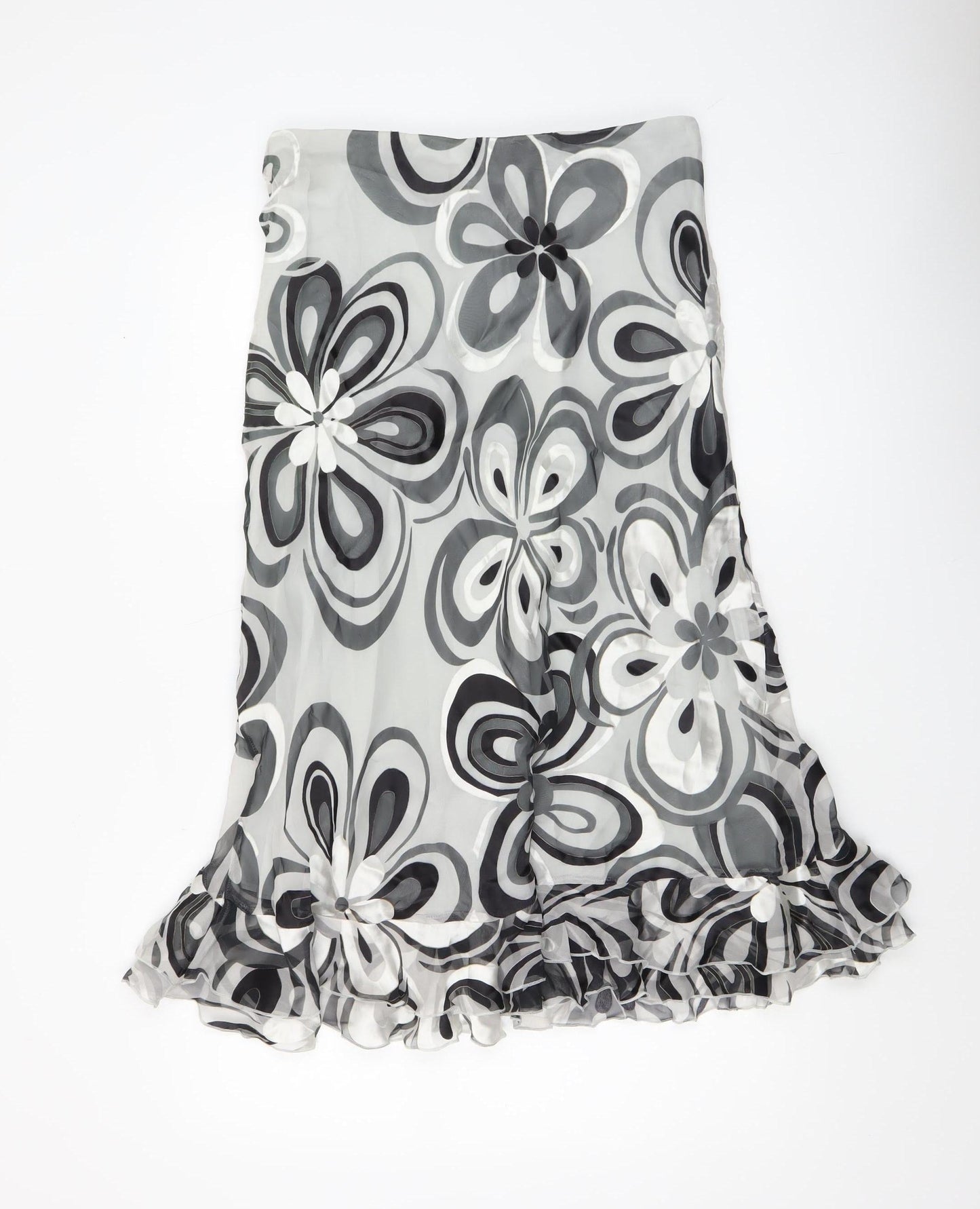 Womens UK Size 14 Arruba Flare Chiffon Skirt