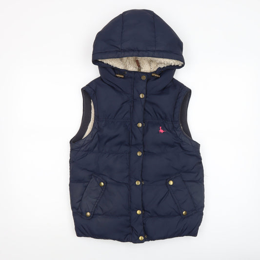 Womens UK Size 8 Jack Wills Blue Puffer Jacket
