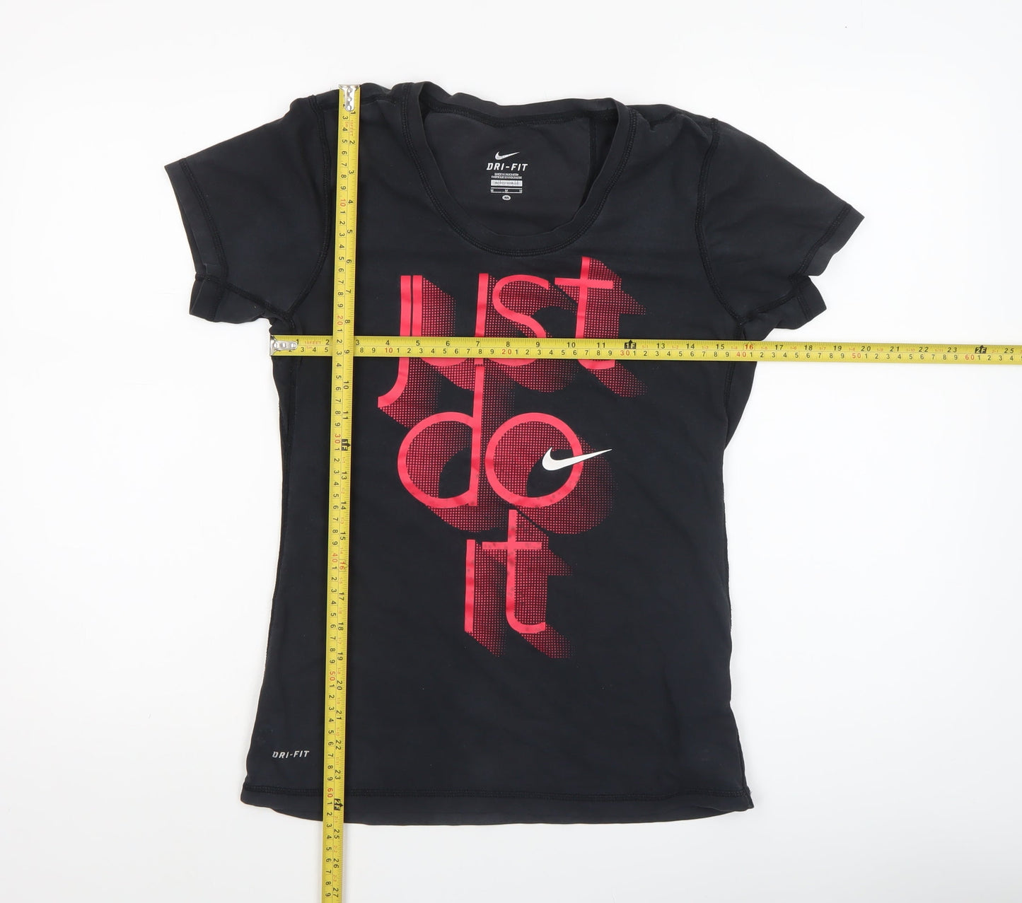 Womens UK Size M Nike Black Basic T-Shirt