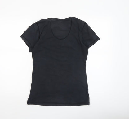 Womens UK Size M Nike Black Basic T-Shirt