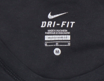 Womens UK Size M Nike Black Basic T-Shirt