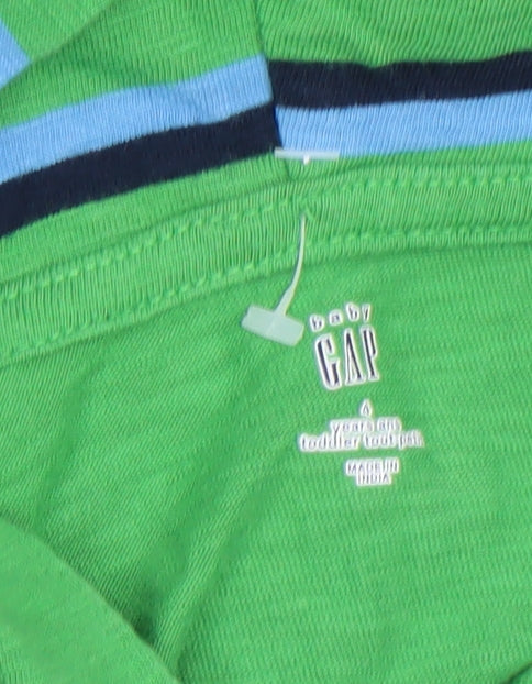 Boys UK Size 4 Years Gap Green Basic T-Shirt