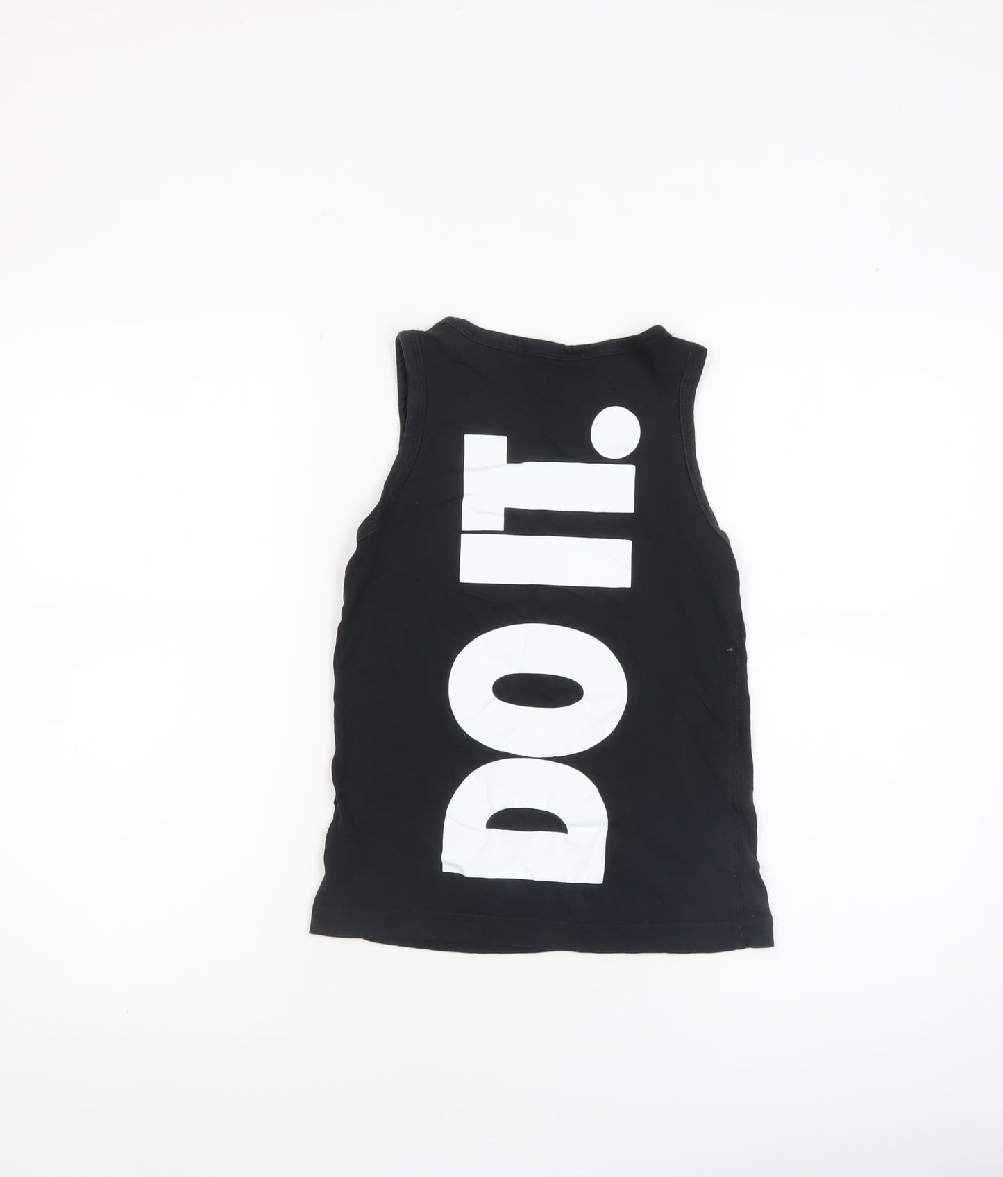Boys UK Size 7-8 Years Nike Black Basic Tank