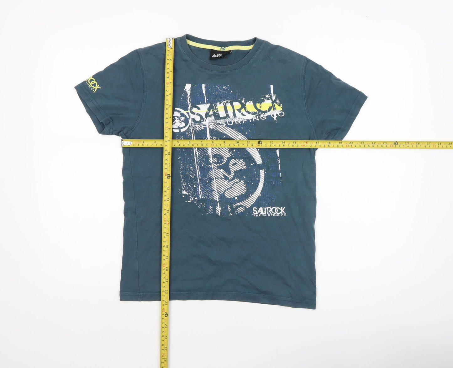 Boys UK Size 11-12 Years Saltrock Blue Basic T-Shirt