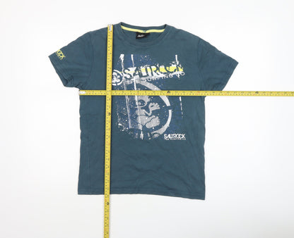 Boys UK Size 11-12 Years Saltrock Blue Basic T-Shirt