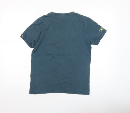Boys UK Size 11-12 Years Saltrock Blue Basic T-Shirt