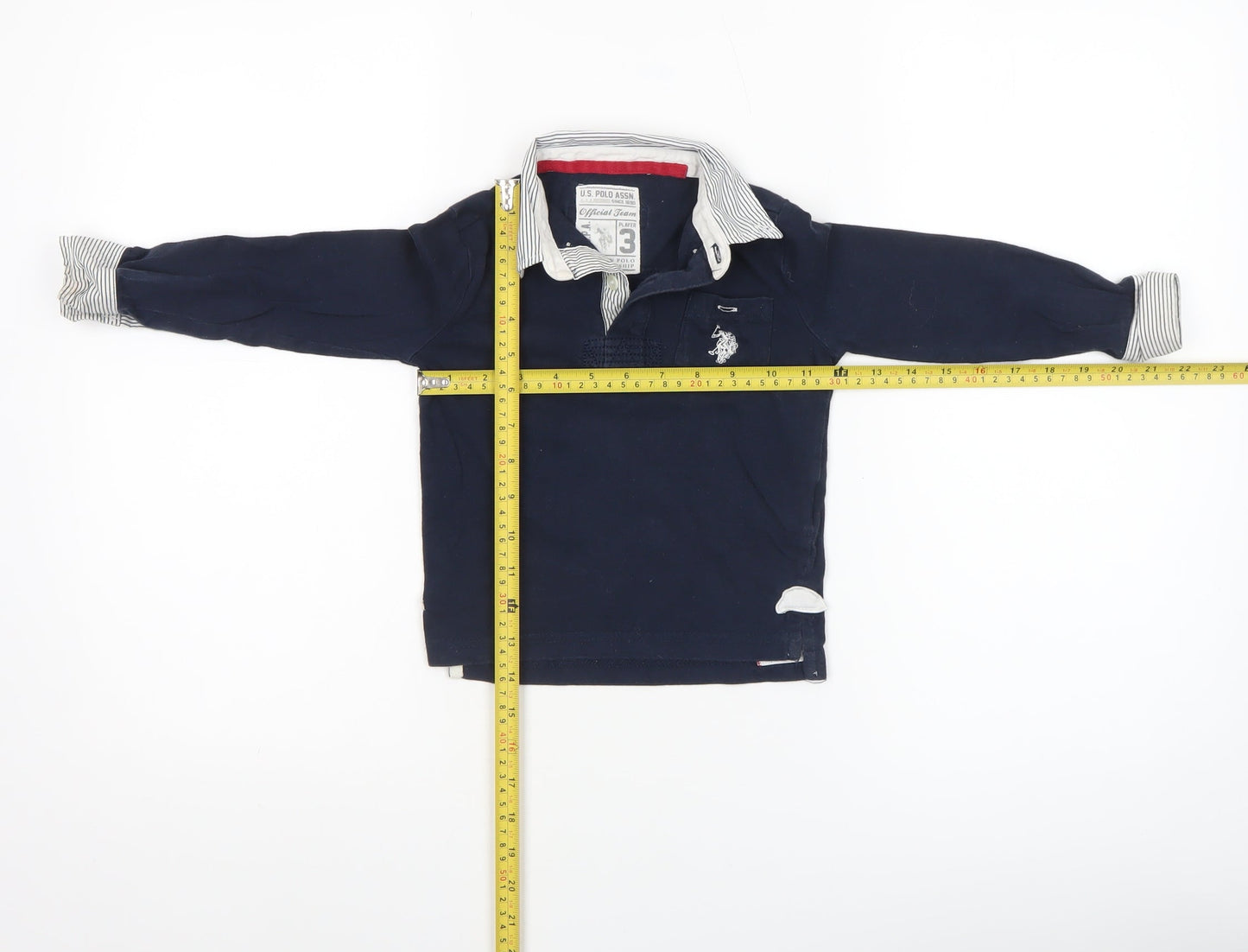 Boys UK Size 3 Years U.S. Polo Assn. Blue Basic Polo