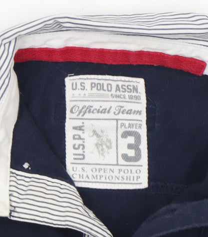 Boys UK Size 3 Years U.S. Polo Assn. Blue Basic Polo