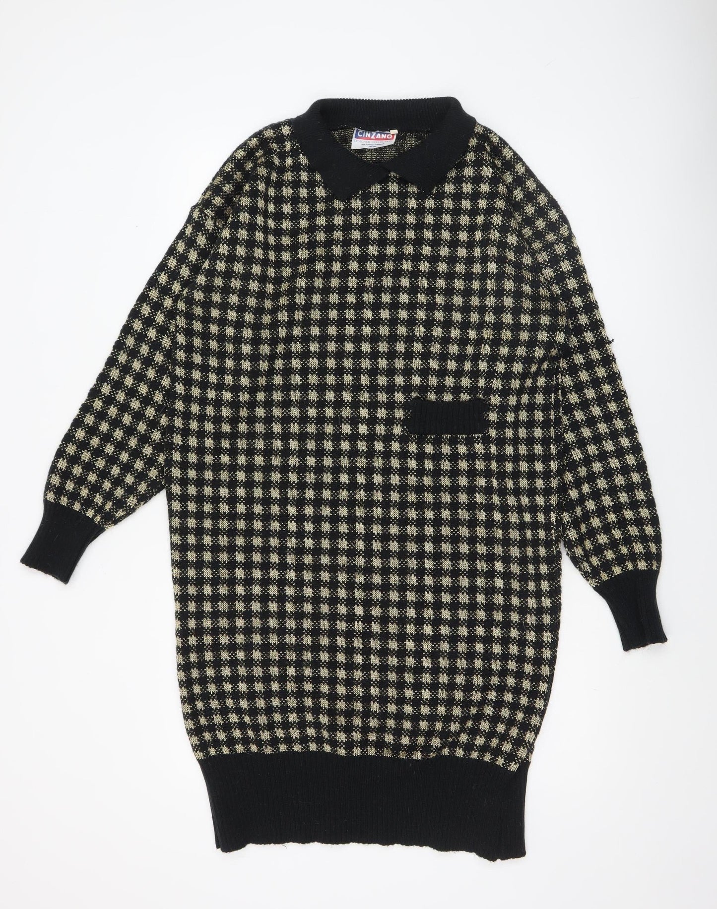 Womens UK Size 20 Cinzano Black Pullover Jumper
