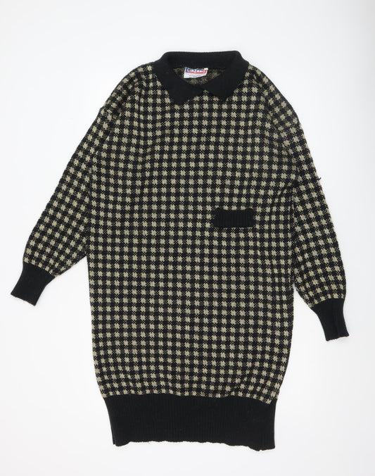 Womens UK Size 20 Cinzano Black Pullover Jumper