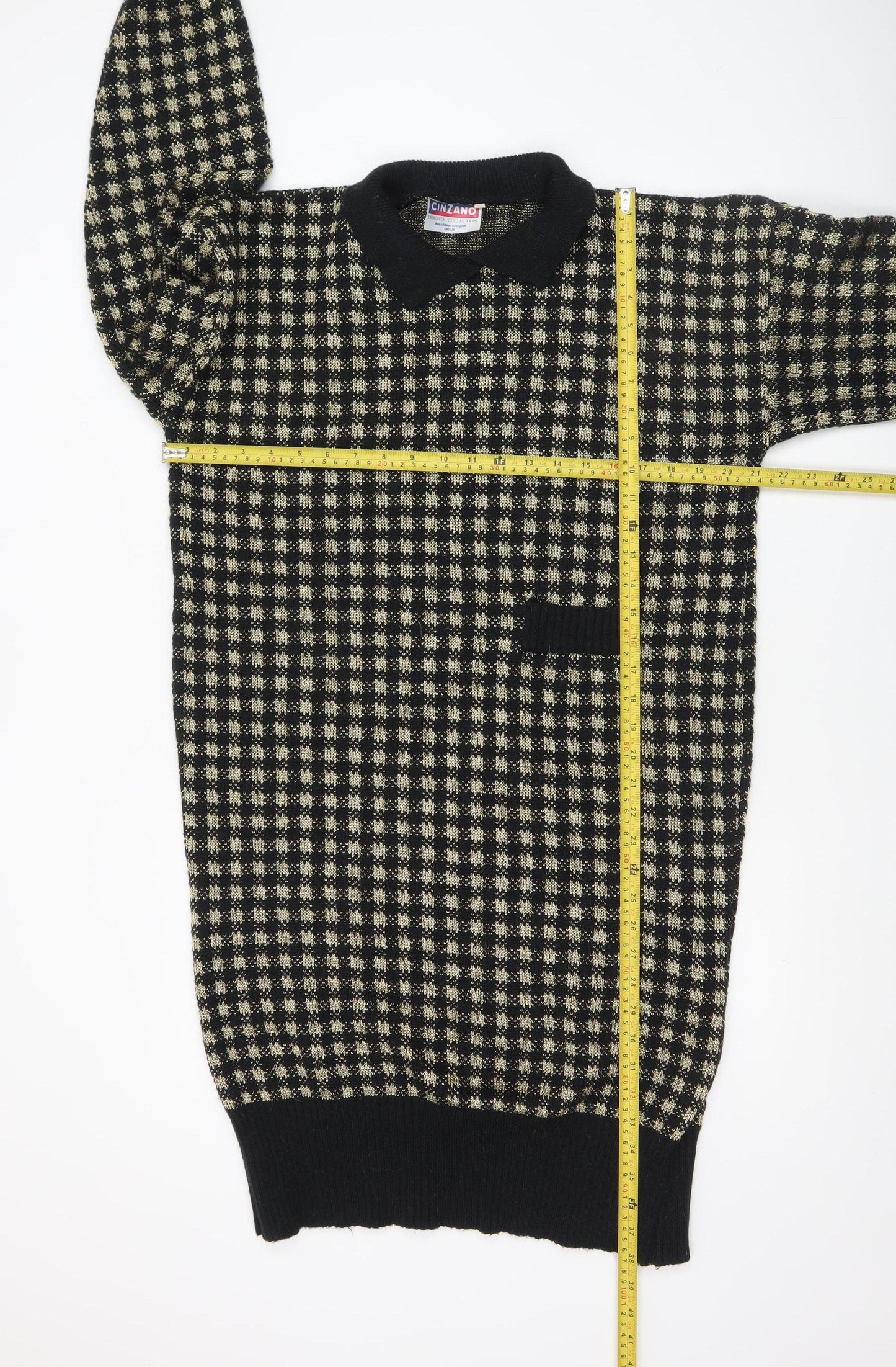Womens UK Size 20 Cinzano Black Pullover Jumper