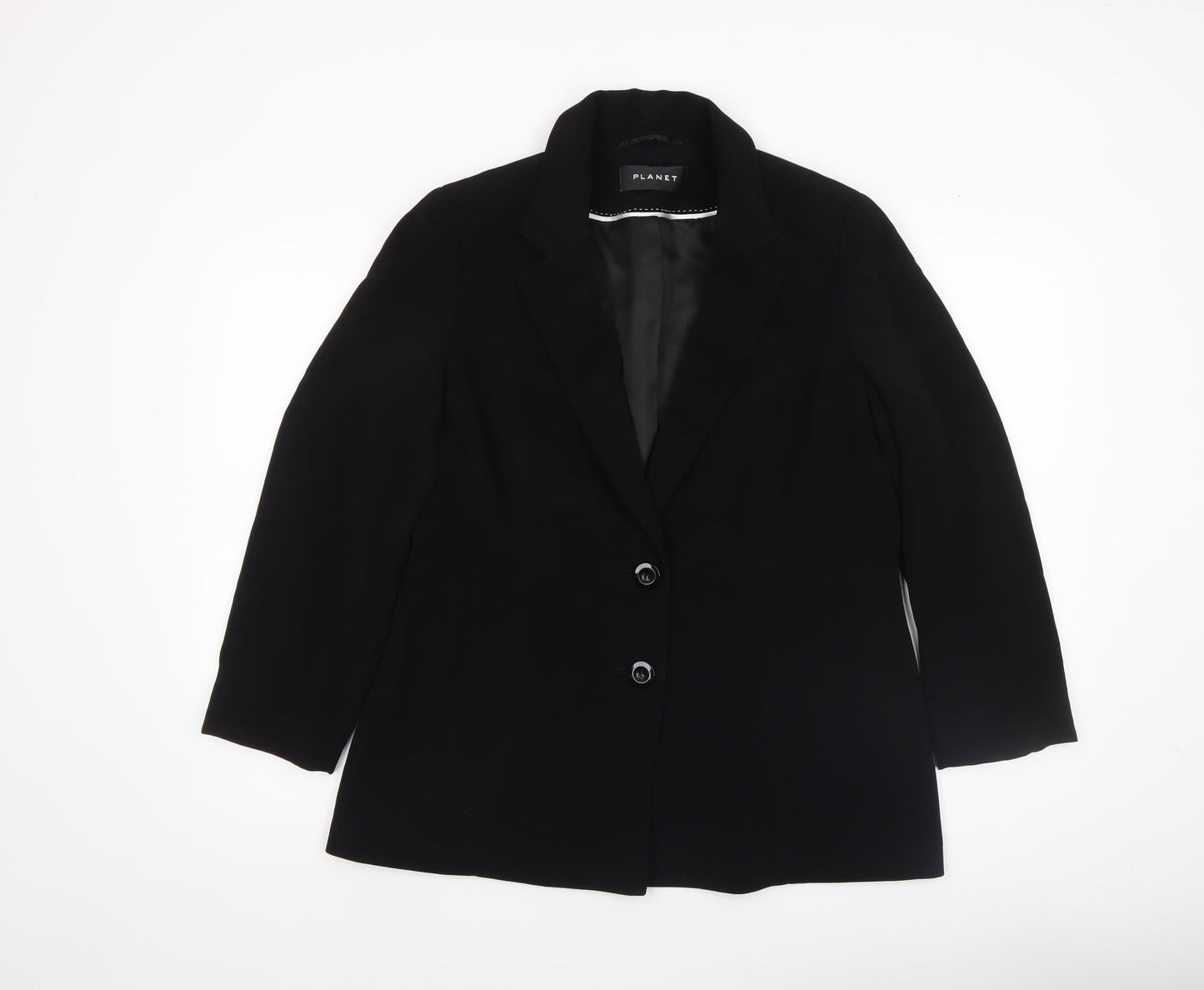 Womens UK Size 14 Planet Regular Black Blazer